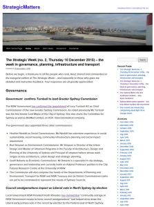 StrategicMatters blog news post